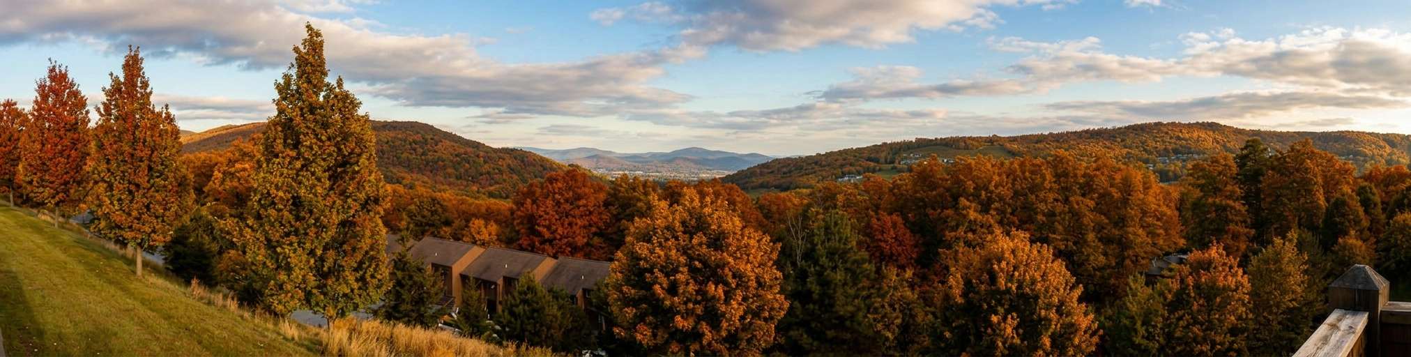 Mountain and valley views from Massanutten Resort